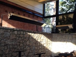 Patio heaters engineered for event centers, cafes, restaurants and bars.