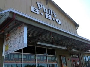 Patio heaters engineered for the restaurants such as Phil's BBQ